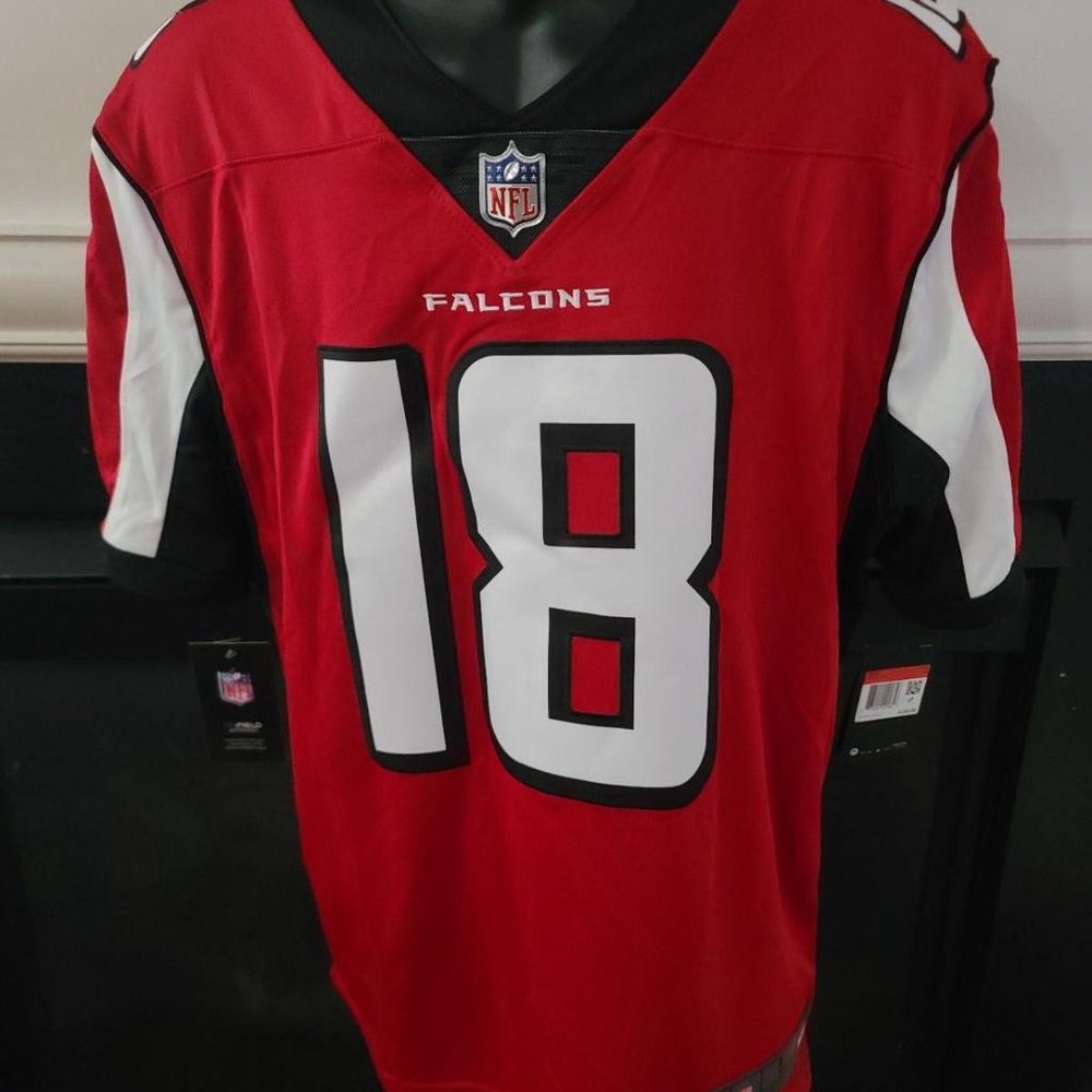 Brand NWT Authentic NFL Atlanta Falcons Football Jersey Ridley #18